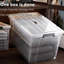 3 Pack Plastic Stackable Storage Box with Handles & Lid