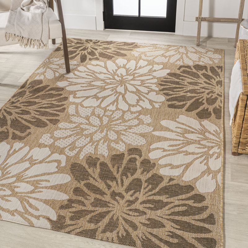 Tapis d'intérieur / d'extérieur Zinnia, Rectangle 10 pi x 14 pi