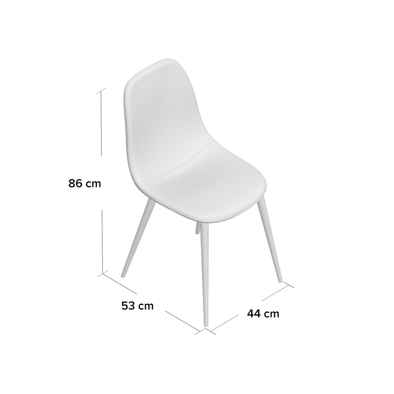 Jordon 49cm H Polyester Blend Upholstered Side Chair, Brown, Light Brown, 1