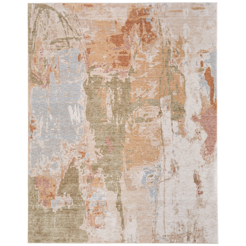 Pearson Modern Abstract Ivory Area Rug, Rectangle 2' x 3'