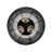 William 3 Light Flush Mount in Matte Black with Matte Black Shade
