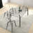 Kiyora Metal Leg Solid Back Dining Chair-2046455290-2024476987