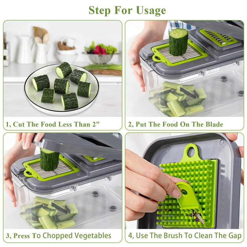 Hachoir à légumes Miibox avec récipient 22-en-1