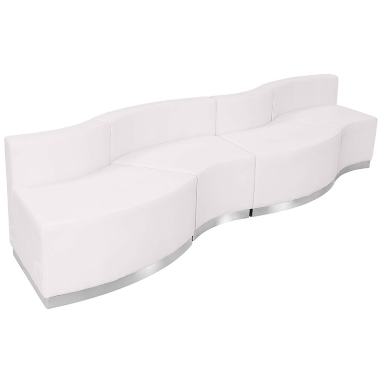 Hercules 4 PC LeatherSoft Modular Reception Configuration w/Taut Back &Seat