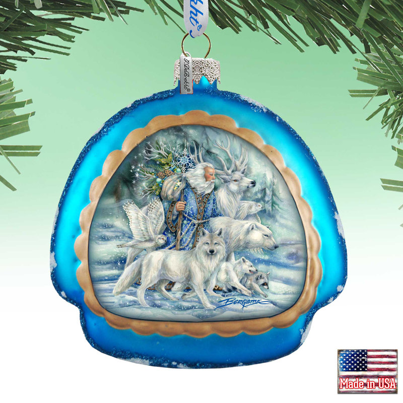 4'' Handmade Glass Animals Holiday Shaped Ornament