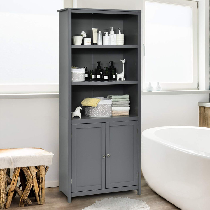 Ashante 71.6cm H Standard Bookcase, Grey