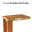 Table de chevet, table de bout et table d'appoint en forme de C