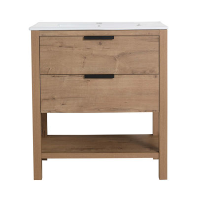 Meuble-lavabo simple avec plateau en céramique Kasperi