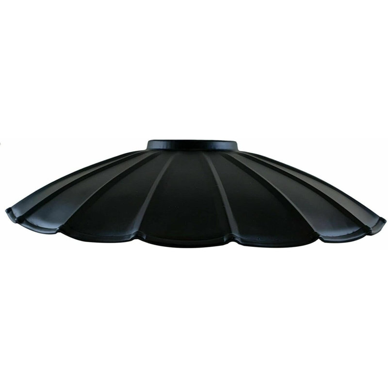 8cm H Metal Empire Lamp Shade, Black