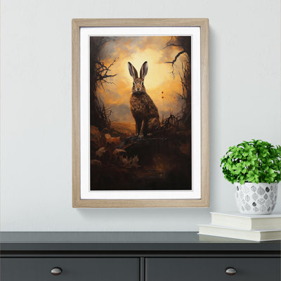 Hare Romanticism Art - Framed Print