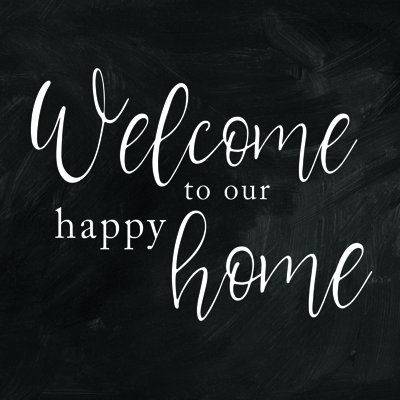 Happy Home - Wrapped Canvas Print