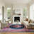 Abbate Oriental Navy Blue/Pink Area Rug-2106580621