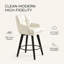 Ensemble de 2 tabourets de bar pivotants, chaises de bar rembourrées en PU-133391949-135940041