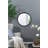 30"X30" Round Hand Carved Rose Antique Mirror Frame-1168909606