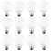 G25 LED Vanity Globe Light Bulbs, 40W Equivalent, E26 Base, 5000K Daylight