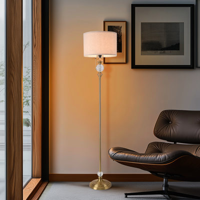 Lampe sur pied traditionnelle 62,4 po Keyjuan