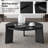 Isabel Gaitano Modern Coffee Table with Brass Finish Tripod Base-1581094901