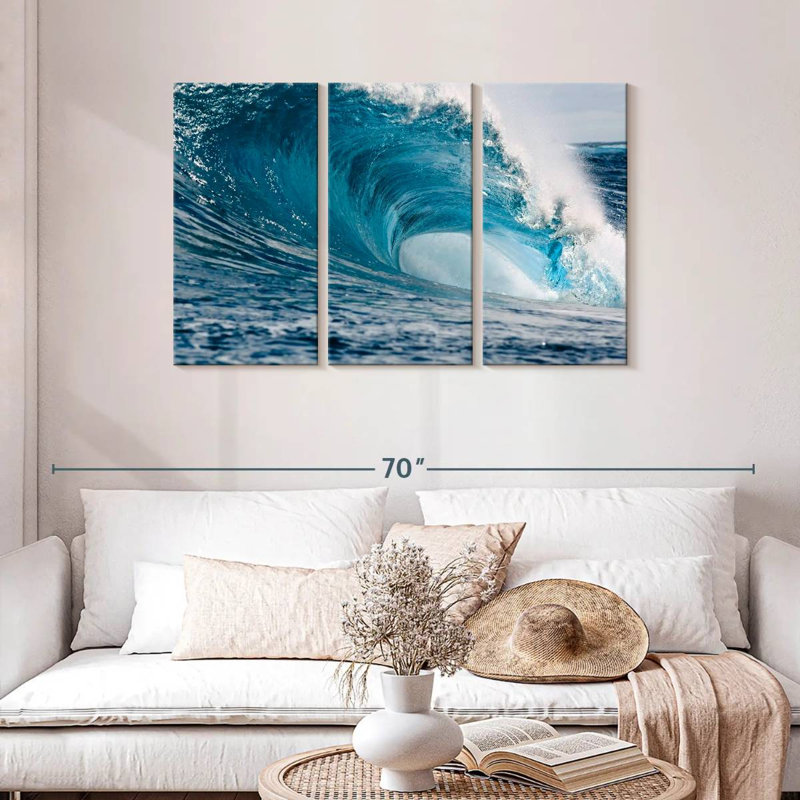 Gillard Powerful Blue Wave, 28" H x 45" W