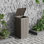 Poubelle à grain de bois imperméable 23 gallons