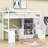 Haken Kids Twin Loft Bed with Drawers-1826652079