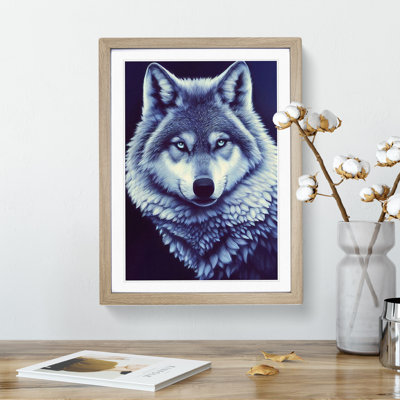 Mesmerising Wolf - Framed Print