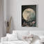 Nuit tranquille, pleine lune, fleur, branches, illustrations, campagne française rustique-102453619-102453621