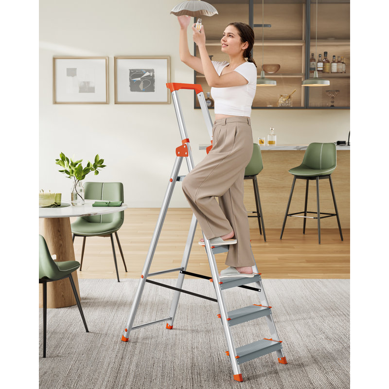 Aluminium Step Ladder, Grey