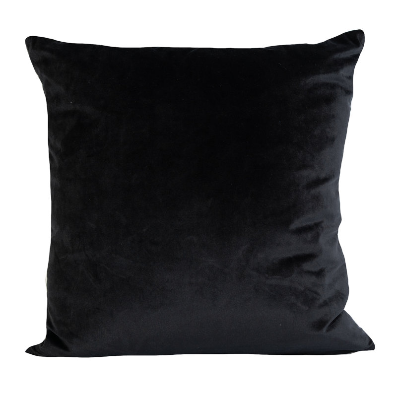 Housse et insert de coussin carré Galexy, Noir