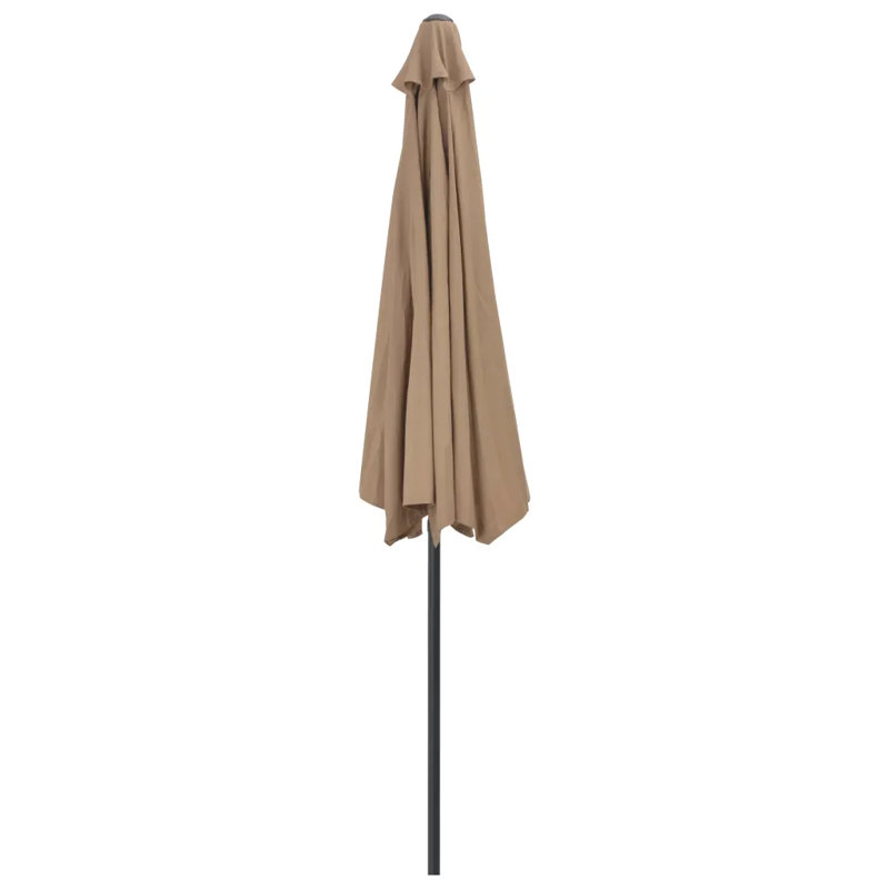 Hudson Oaks Balcony Parasol, Taupe, 87.4" H x 106.3" W