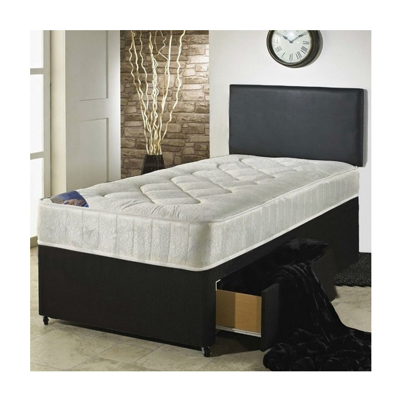 Hadriana Coilsprung Divan Bed Set, Double (4'6), 1 Drawer
