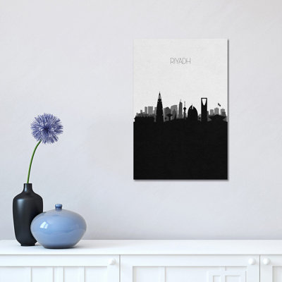 Riyadh, Saudi Arabia City Skyline by Ayse Deniz Akerman - Wrapped Canvas Print