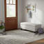 Banc de rangement en mélange de lin 51 po