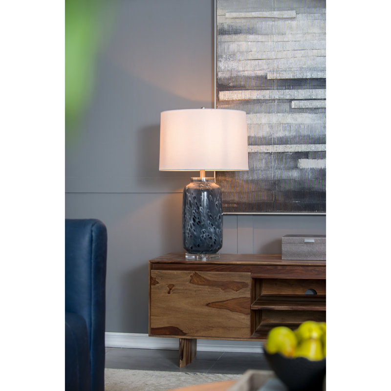 Lampe de table en verre Ellis D16,9 po x H 28 po