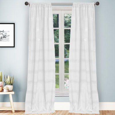 Paire de rideaux semi-transparents Alagan