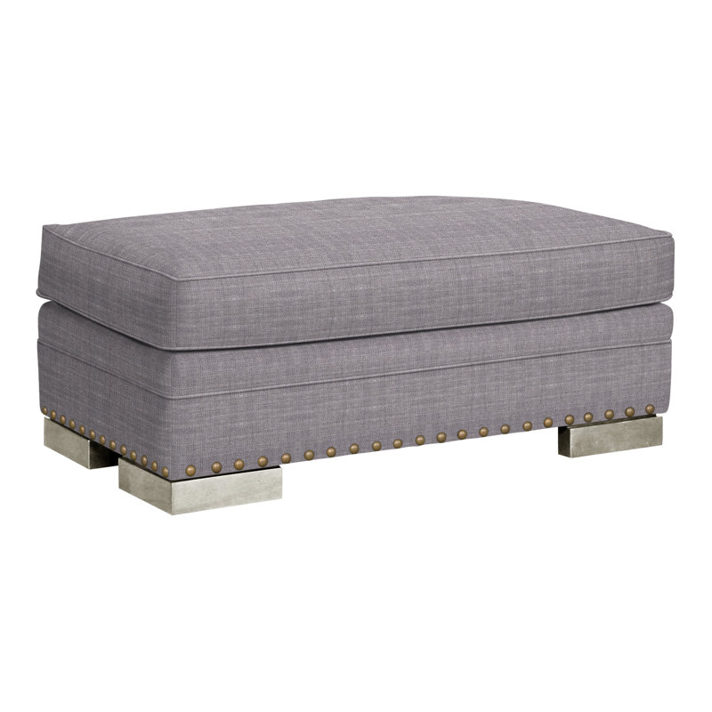 Repose-pieds Riverside, Non, Chenille nomade ardoise Crypton®, Wrenn