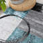 Tapis moderne performance gris, ivoire et bleu à motif abstrait Fanton-2029878430-2111089913