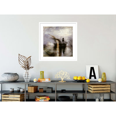 «Peace - Burial at Sea» par Joseph Mallord William Turner, impression giclée sur cadre