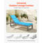 Ensemble de 2 coussins de chaise longue d'extérieur imperméables de 72 po x 21 po