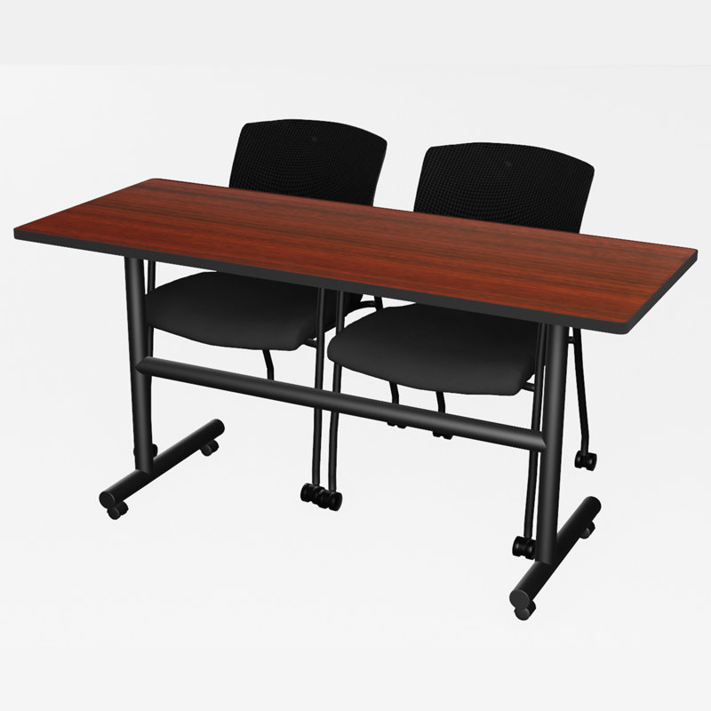 Table de nidification 72 po x 24 po Inbox Zero Kobe, Cerisier, H 29 po x L 60 po x P 24 po, 2