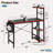 Johnothan LED Gaming Desk with Power Outlet,Computer Desk with Three Levels of Adjustable Shelves-92395024-99308899
