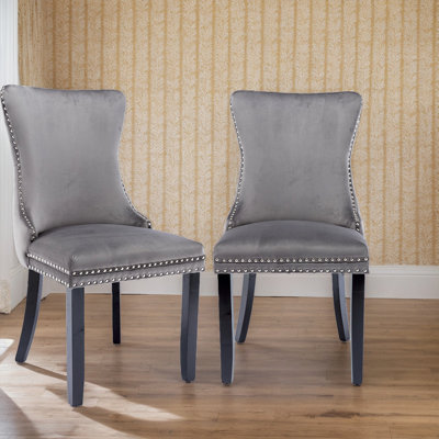 Upholstered Wing-Back Dining Chair