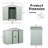 8Ft X 4Ft Outdoor Metal Storage Shed With Metal Foundation-121499221-121499223