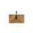 30" Wall-Mounted Bathroom Vanity With 3D Fluted Panel & Integrated Ceramic Sink