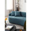 Canapé incurvé moderne bleu Mid-Century, canapé 3 places Cloud