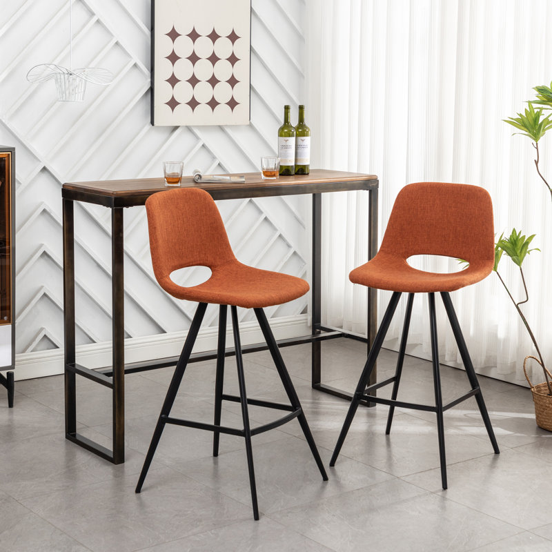 2 tabourets de hauteur comptoir en tissu 28,25 po Porth