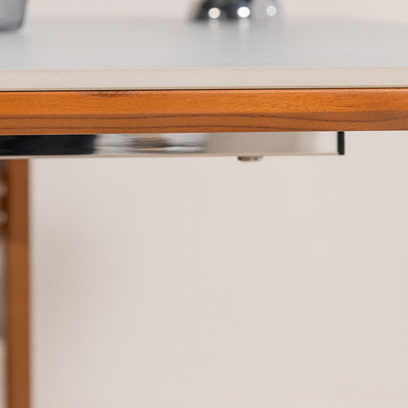 Bureau en pierre frittée de style européen, H 30,31 po x l 62,99 po x P 31,5 po