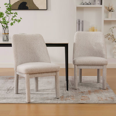 Chaise d'appoint rembourrée l 21,44 po (ensemble de 2)