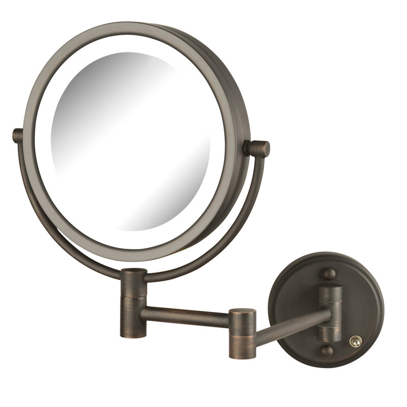 Miroir de maquillage mural lumineux 8,5 po Ayen, Bronze