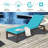 Outdoor Metal Chaise Lounge , Cushion Included