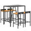 Zarella 40cm Solid Wood Bar Set-2077124355